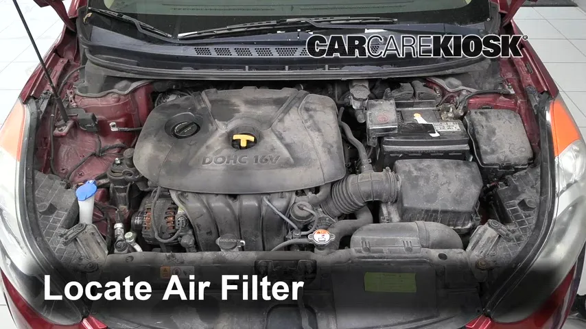 2013 Hyundai Elantra GLS 1.8L 4 Cyl. Sedan (4 Door) Filtro de aire (motor)